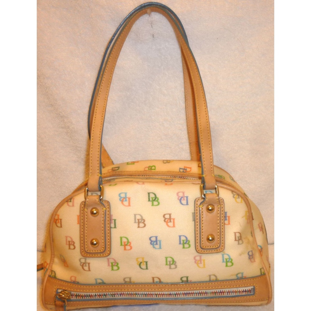 Dooney and Bourke yellow and tan Shoulder